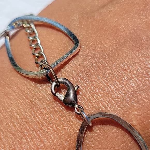 Tri Color Geometric Shaped Long Necklace! - Picture 5 of 9